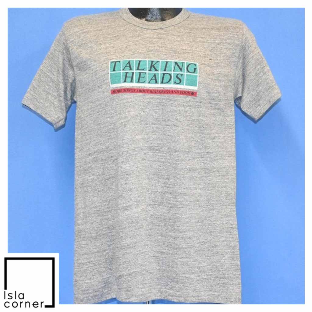 Vintage 80s Talking Heads Songs About Buildings And Food T Shirt Vintage 80s Talking Heads Songs About Buildings And Food T Shirt