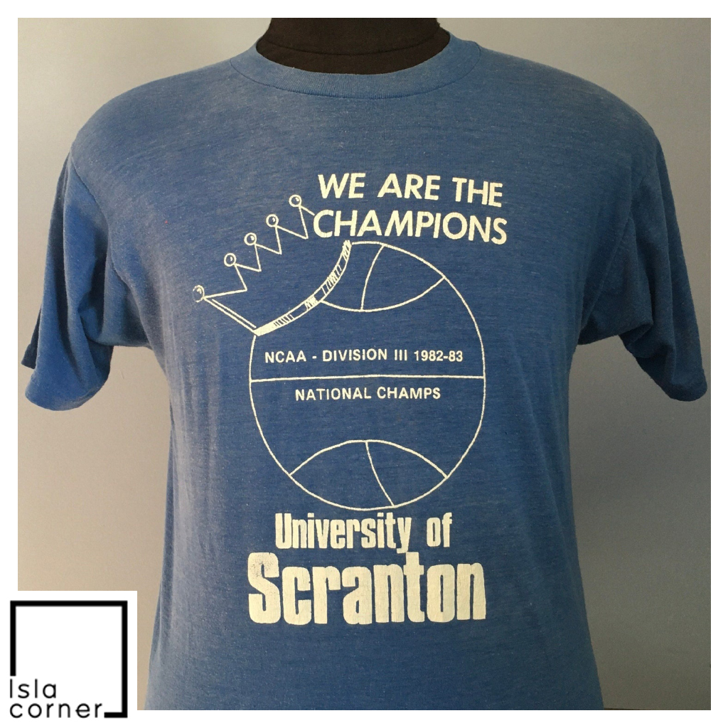 Vintage 80s University Of Scranton 1982 1983 NCAA Division III National Champs We Are The Champions Shirt Vintage 80s University Of Scranton 1982 1983 NCAA Division III National Champs We Are The Champions Shirt