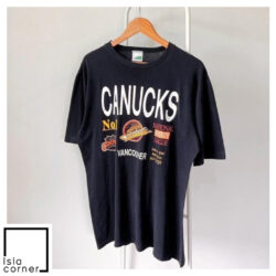 Vintage 80s Vancouver Canucks 1989 NHL Waves Shirt