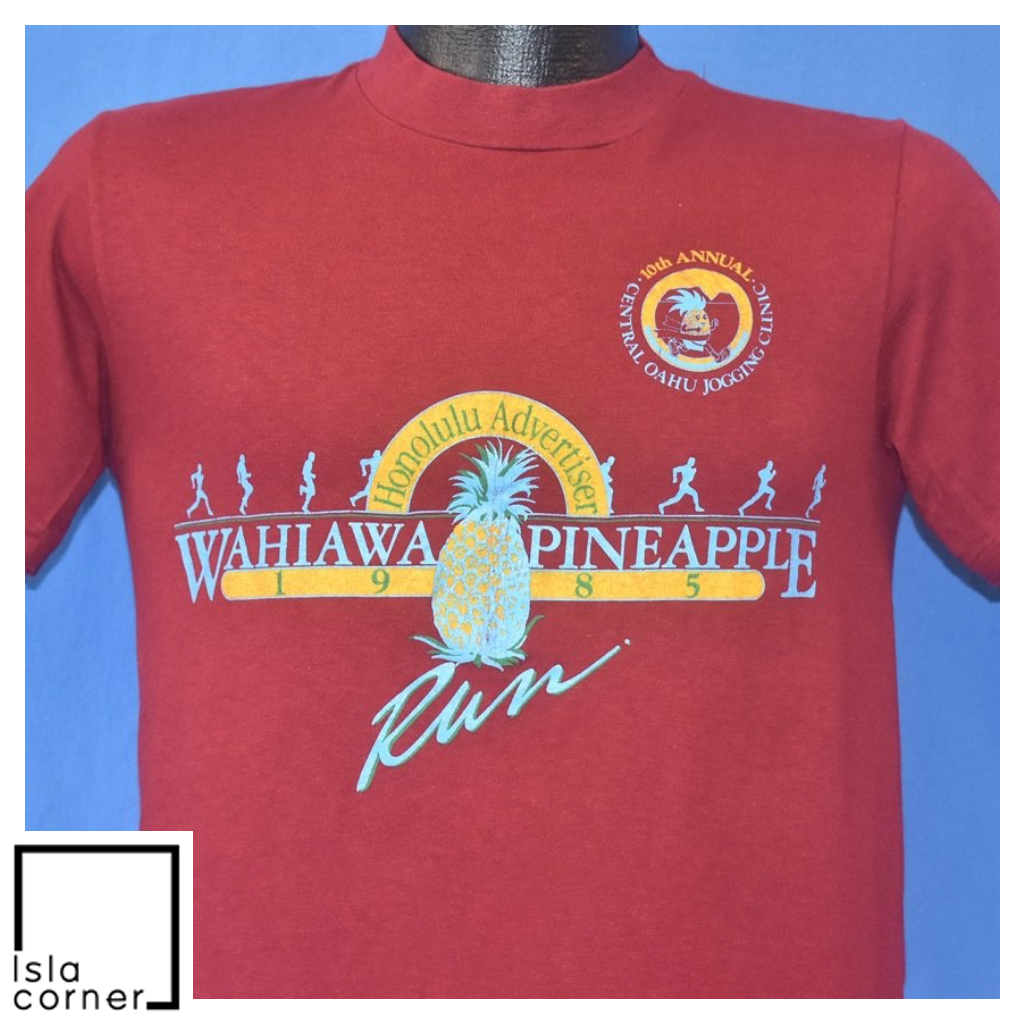 Vintage 80s Wahiawa Pineapple Run 1985 T Shirt Vintage 80s Wahiawa Pineapple Run 1985 T Shirt