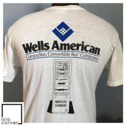 Vintage 80s Wells American Compustar Are You On The Right Bus Shirt 1 Vintage 80s Wells American Compustar Are You On The Right Bus Shirt