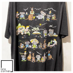 Vintage 90s Animal Koala Bear Parrot Beach Kangaroo Australia Shirt