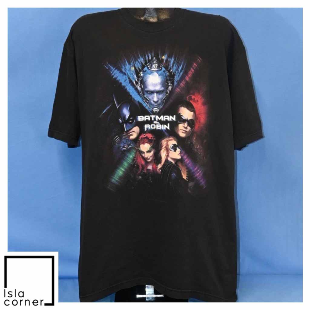 Vintage 90s Batman & Robin DC Comics Superhero Movie T Shirt Vintage 90s Batman & Robin DC Comics Superhero Movie T Shirt