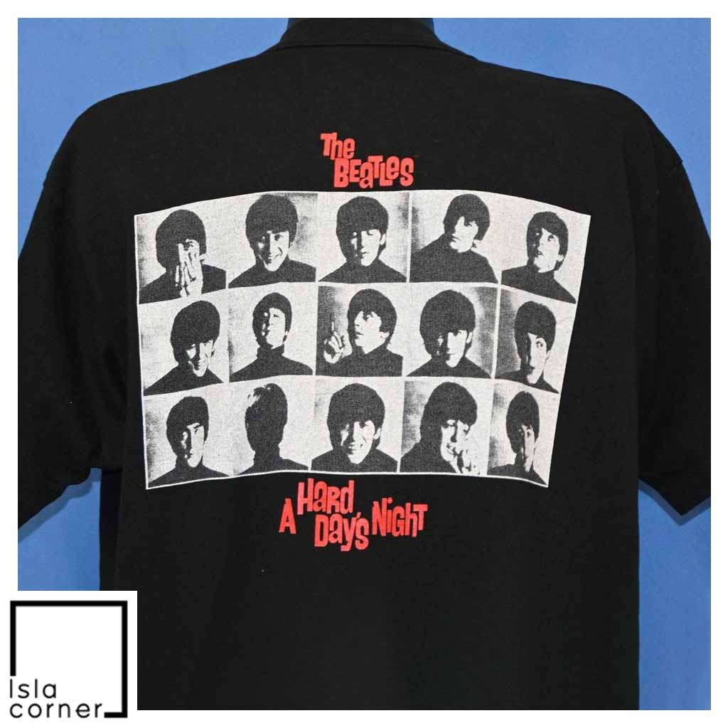 Vintage 90s Beatles Hard Days Night Movie Soundtrack T Shirt Back Vintage 90s Beatles Hard Days Night Movie Soundtrack T Shirt Back