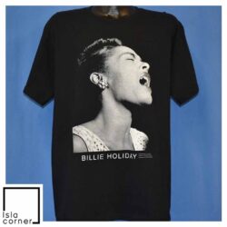 Vintage 90s Billie Holiday Jazz Singer Portrait T Shirt