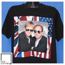 Vintage 90s Billy Joel Elton John Face to Face Tour T Shirt Front