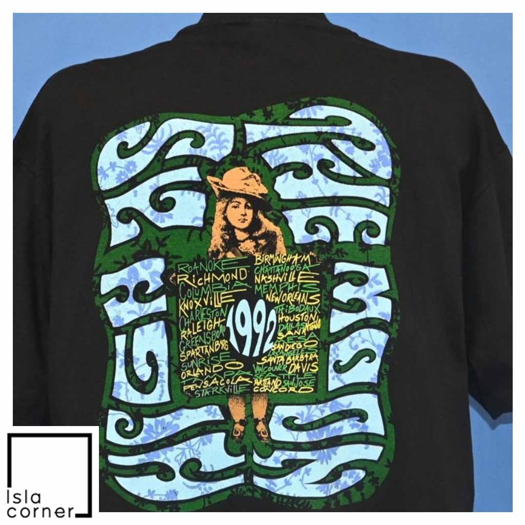Vintage 90s Black Crowes High as the Moon Tour 1992 T Shirt Back Vintage 90s Black Crowes High as the Moon Tour 1992 T Shirt Back