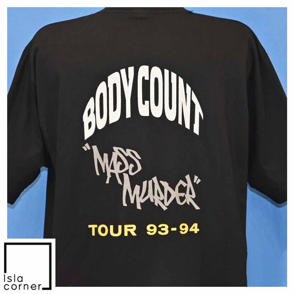 Vintage 90s Body Count Mass Murder Tour 93 94 Band T Shirt Back Vintage 90s Body Count Mass Murder Tour 93 94 Band T Shirt Back