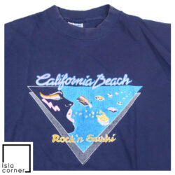 Vintage 90s California Beach Rock N' Sushi Shirt