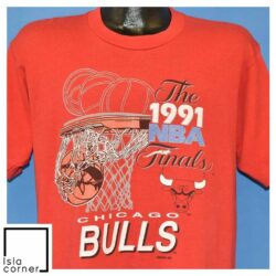 Vintage 90s Chicago Bulls 1991 NBA Finals Basketball T Shirt