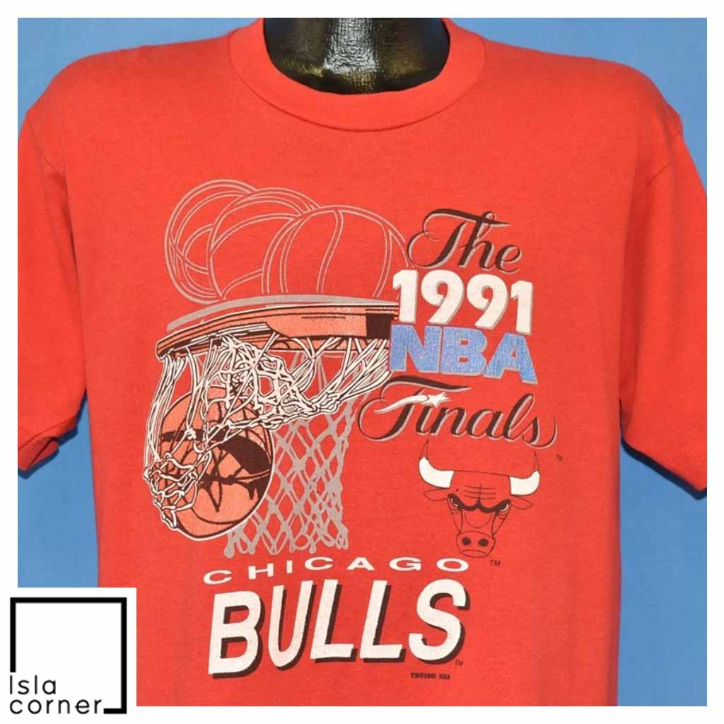 Vintage 90s Chicago Bulls 1991 NBA Finals Basketball T Shirt Vintage 90s Chicago Bulls 1991 NBA Finals Basketball T Shirt