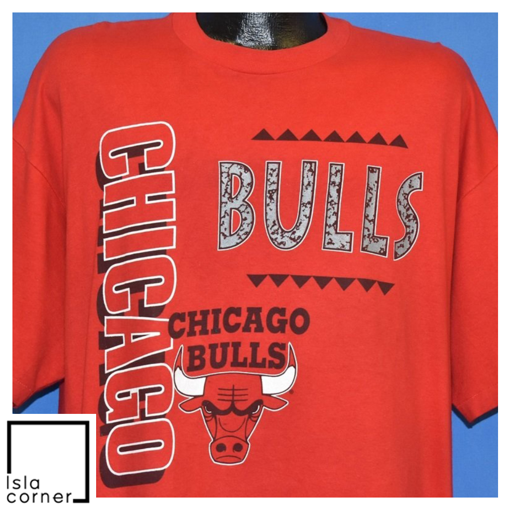 Vintage 90s Chicago Bulls NBA Basketball Mascot Logo T Shirt Vintage 90s Chicago Bulls NBA Basketball Mascot Logo T Shirt