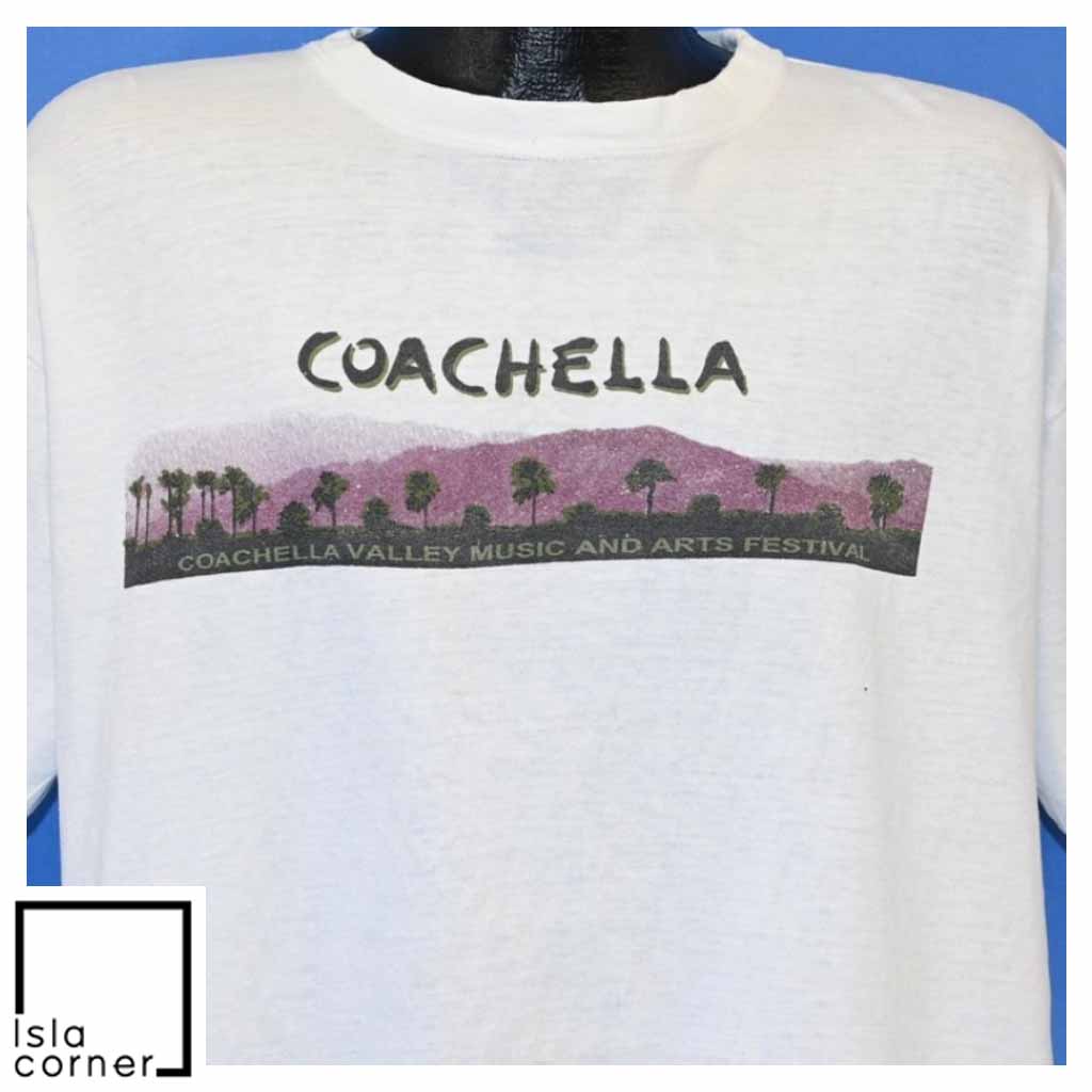 Vintage 90s Coachella Music Festival 1999 Distressed T Shirt Front Vintage 90s Coachella Music Festival 1999 Distressed T Shirt Front