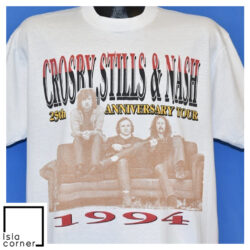 Vintage 90s Crosby Stills & Nash 25th Anniversary T Shirt