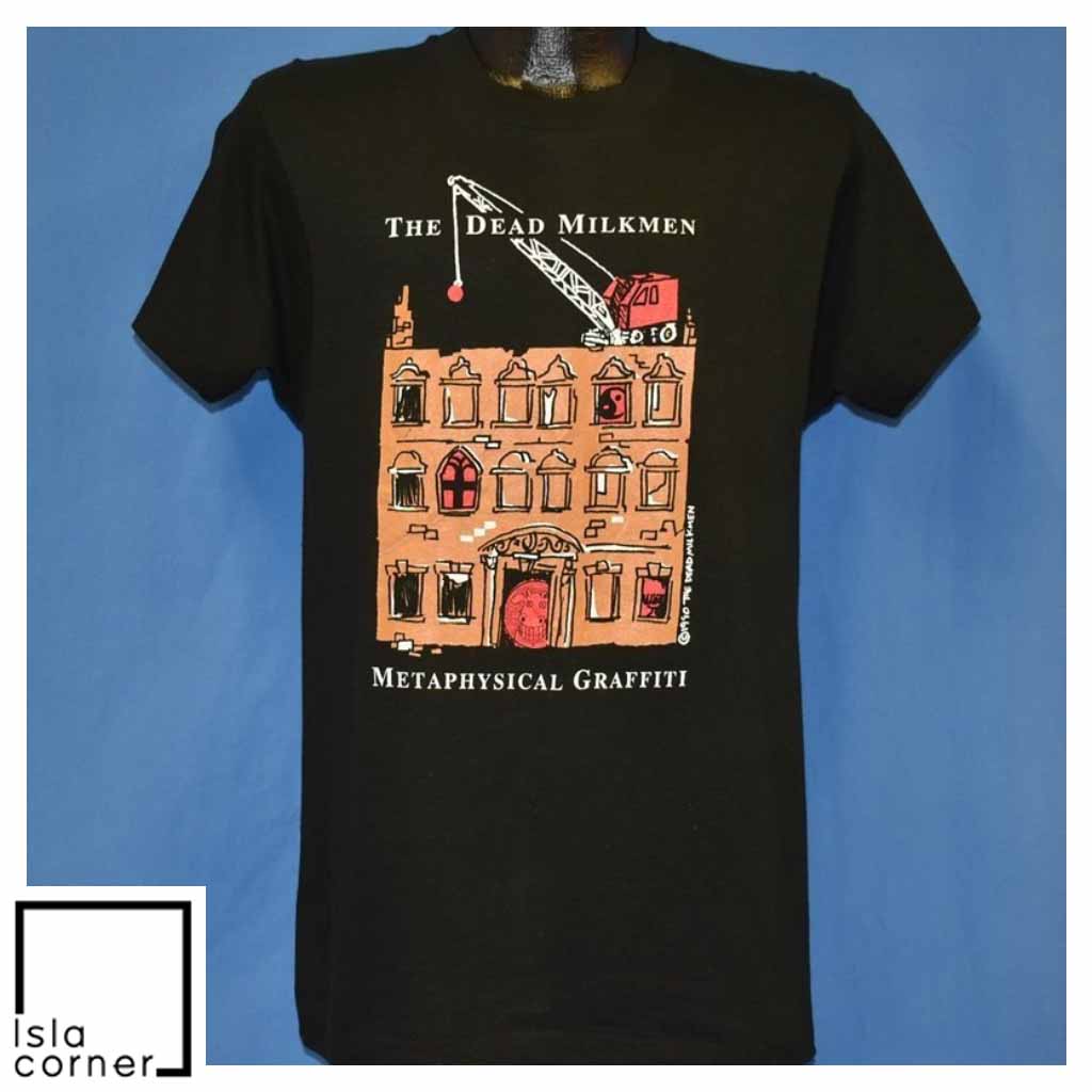 Vintage 90s Dead Milkmen Metaphysical Graffiti Punk T Shirt Vintage 90s Dead Milkmen Metaphysical Graffiti Punk T Shirt