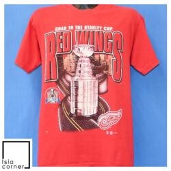 Vintage 90s Detroit Red Wings Road to the Stanley Cup T Shirt