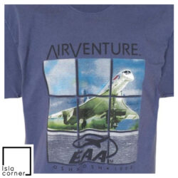 Vintage 90s EAA AirVenture Oshkosh Airplane Flight Shirt