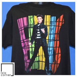 Vintage 90s Elvis Presley Jailhouse Rock Double Sided T Shirt Front