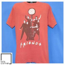 Vintage 90s Friends TV Show Sitcom Cast Red T Shirt