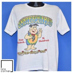 '90s Grateful Fred From Bedrock to Deadrock No Stop World Tour Shirt