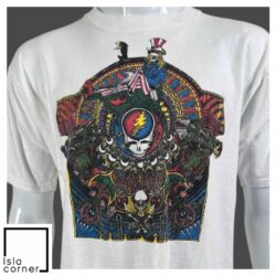 Vintage 90s Grateful Dead Jerry Garcia Thrasher T Shirt Front