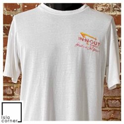 Vintage 90s In N Out Burger Southern California T Shirt Front