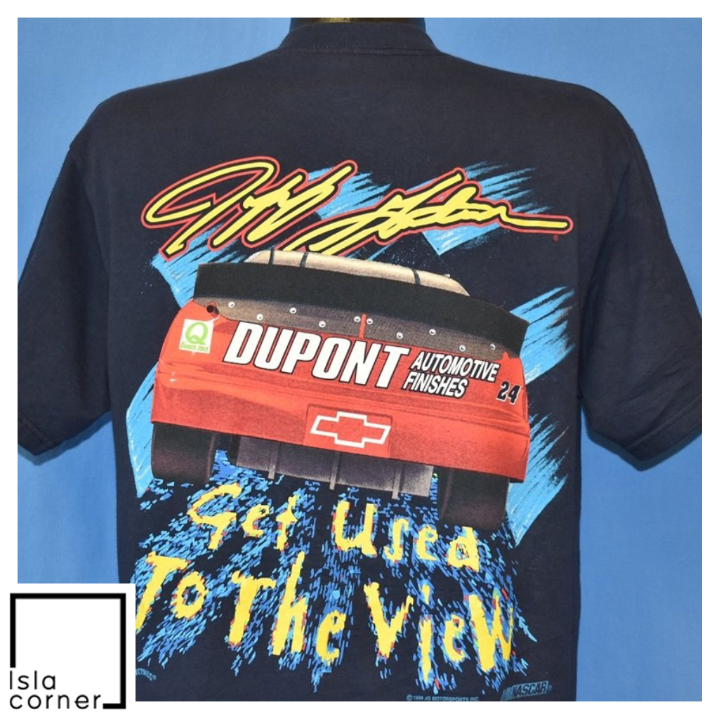 Vintage 90s Jeff Gordon NASCAR #24 Monte Carlo T Shirt Back Vintage 90s Jeff Gordon NASCAR #24 Monte Carlo T Shirt Back