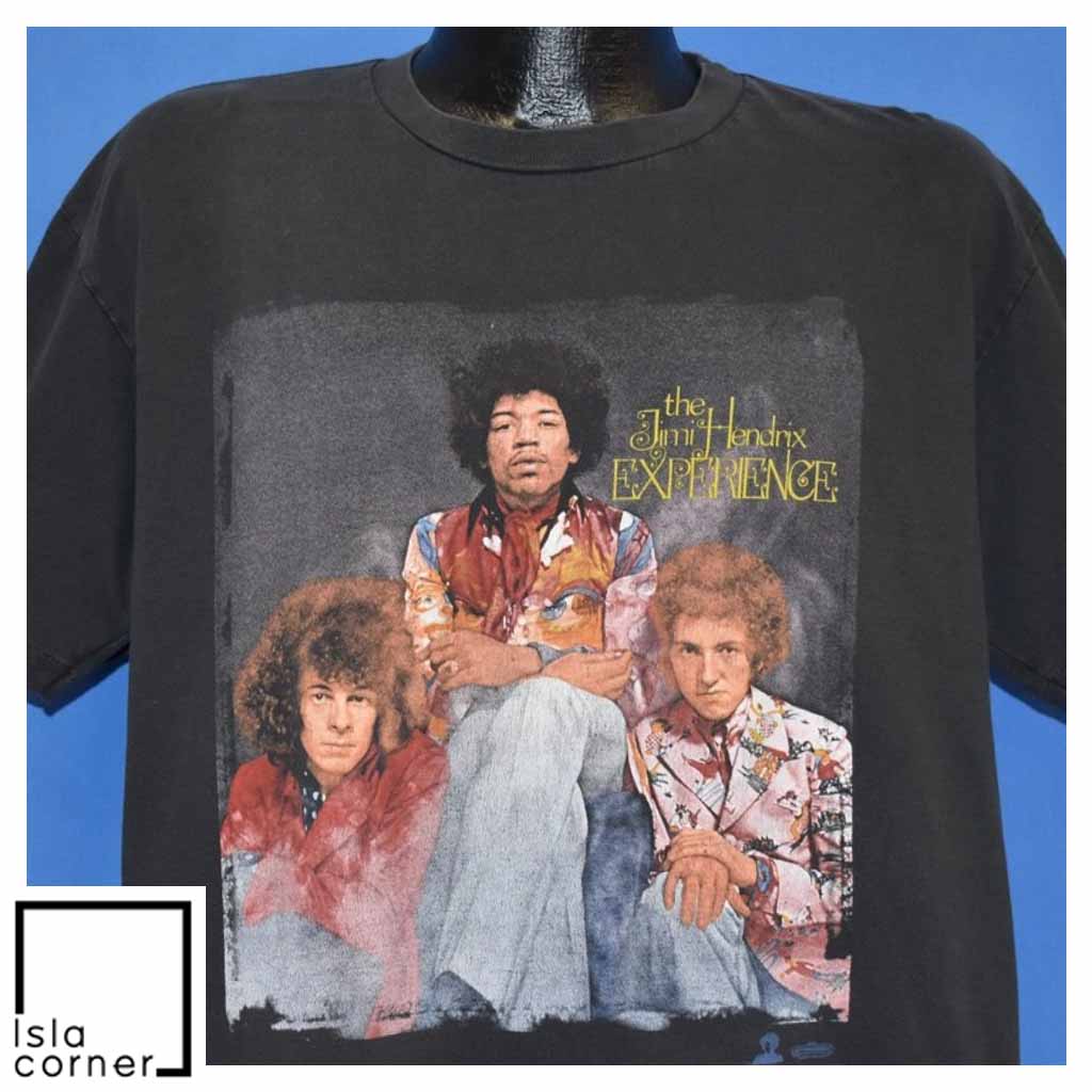 Vintage 90s Jimi Hendrix Electric Ladyland Rock T Shirt Front Vintage 90s Jimi Hendrix Electric Ladyland Rock T Shirt Front