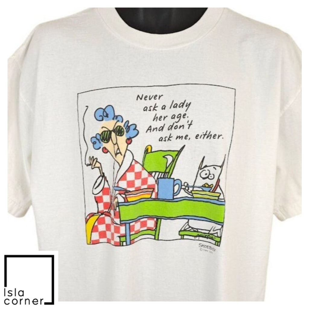 Vintage 90s John Wagner Maxine Comic Shirt Vintage 90s John Wagner Maxine Comic Shirt