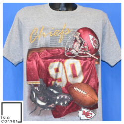 Vintage 90s Kansas City Chiefs Neil Smith NFL Football T Shirt