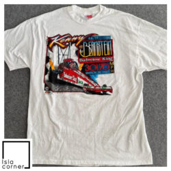 Vintage 90s Kenny Bernstein Budweiser Top Fuel Drag Racing Hanes Shirt