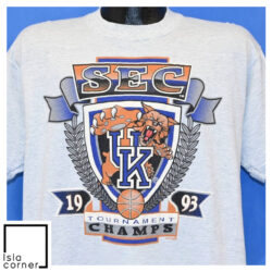 Vintage 90s Kentucky Wildcats 1993 SEC Basketball Champs T Shirt
