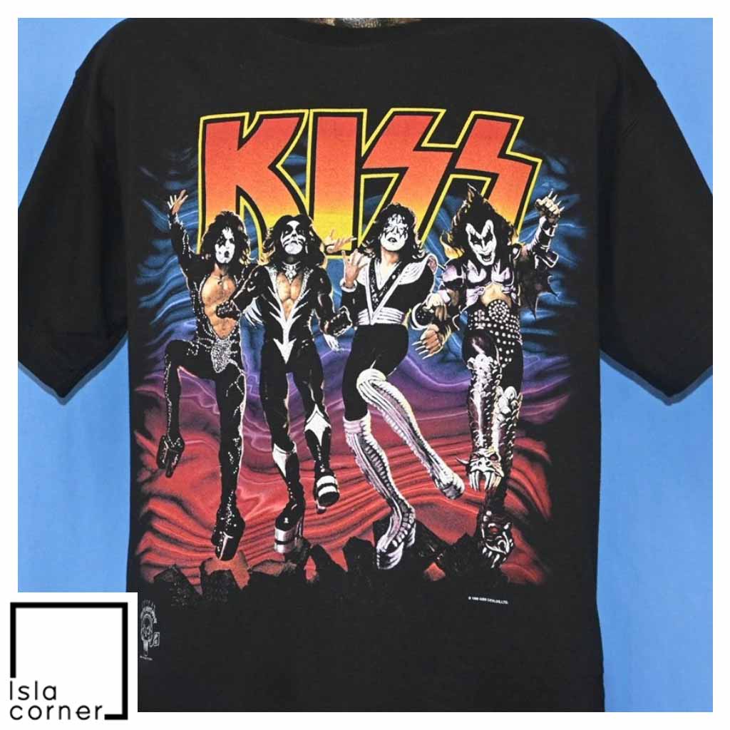 Vintage 90s Kiss Destroyer Tour 20 Years of Destruction T Shirt Front Vintage 90s Kiss Destroyer Tour 20 Years of Destruction T Shirt Front