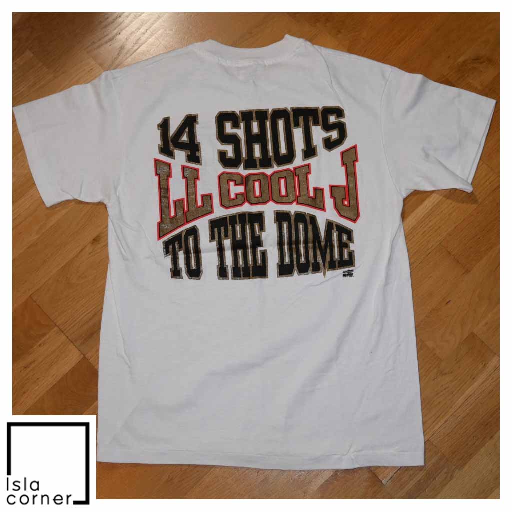 Vintage 90s LL Cool J 14 Shots to the Dome T Shirt Back Vintage 90s LL Cool J 14 Shots to the Dome T Shirt Back