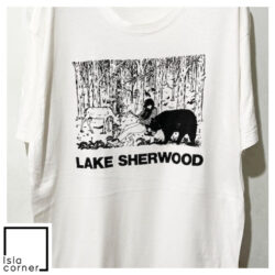 Vintage 90s Lake Sherwood Camping Adventure Wildlife Nature Shirt