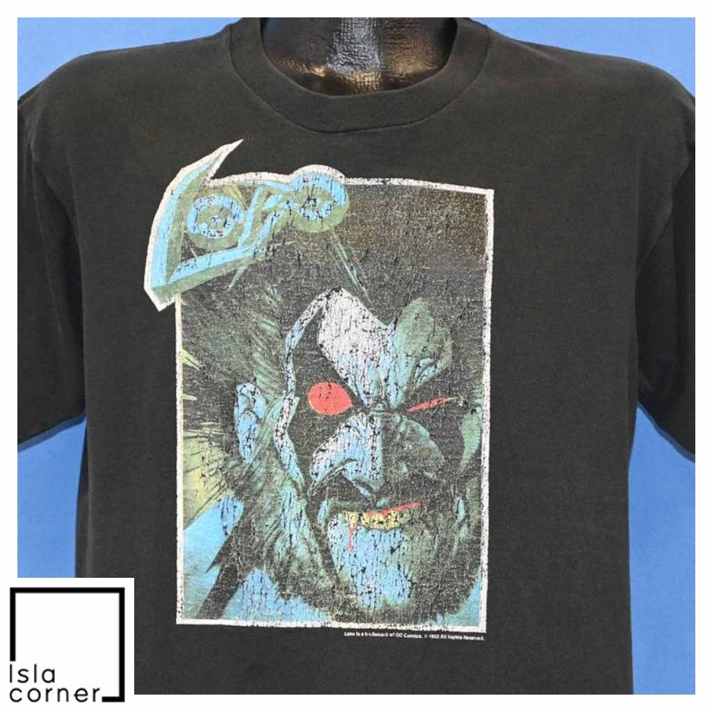 Vintage 90s Lobo DC Comics 1992 Iron On Comic Book T Shirt Vintage 90s Lobo DC Comics 1992 Iron On Comic Book T Shirt