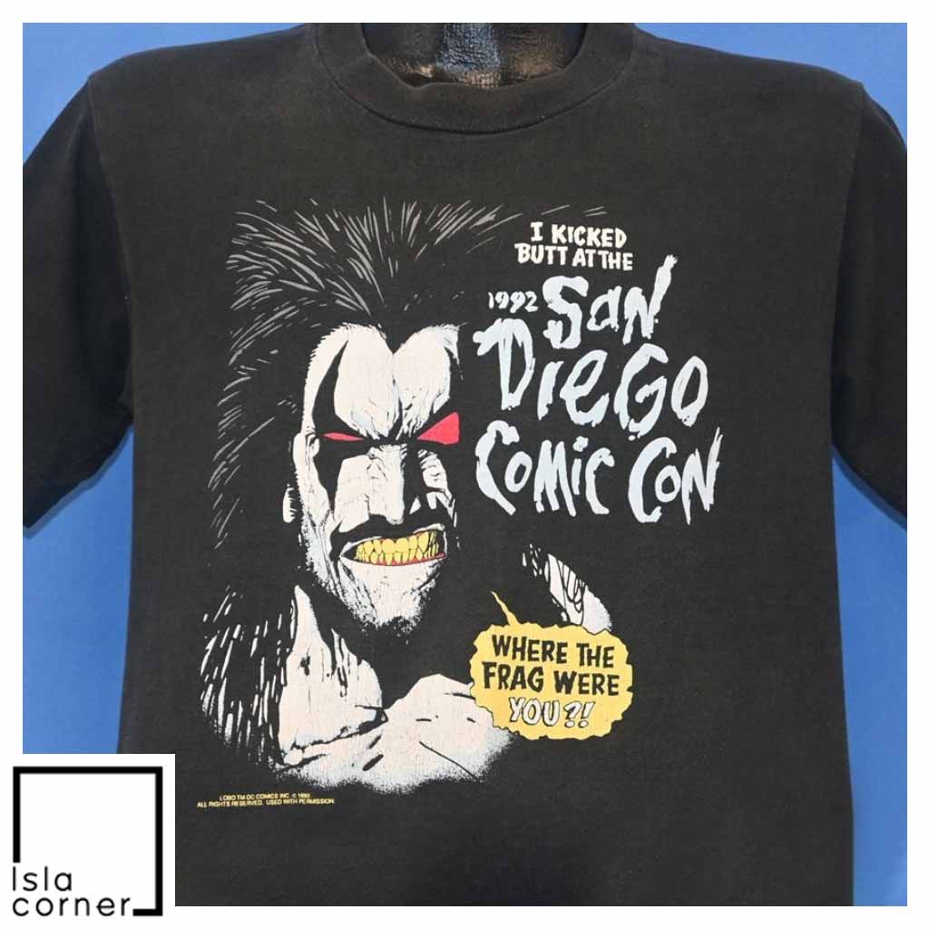 Vintage 90s Lobo San Diego Comic Con Where Were You 1992 T Shirt Vintage 90s Lobo San Diego Comic Con Where Were You 1992 T Shirt