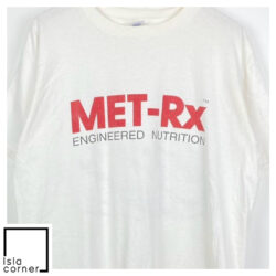 Vintage 90s MET Rx Engineered Nutrition 2 SIDED Shirt Front