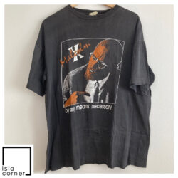 Vintage 90s Malcolm X By Any Means Necessary Shirt