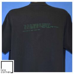 Vintage 90s Malcolm X CG Design 1992 T Shirt Back