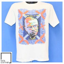 Vintage 90s Malcolm X The Thing We Want Is a Solution T Shirt