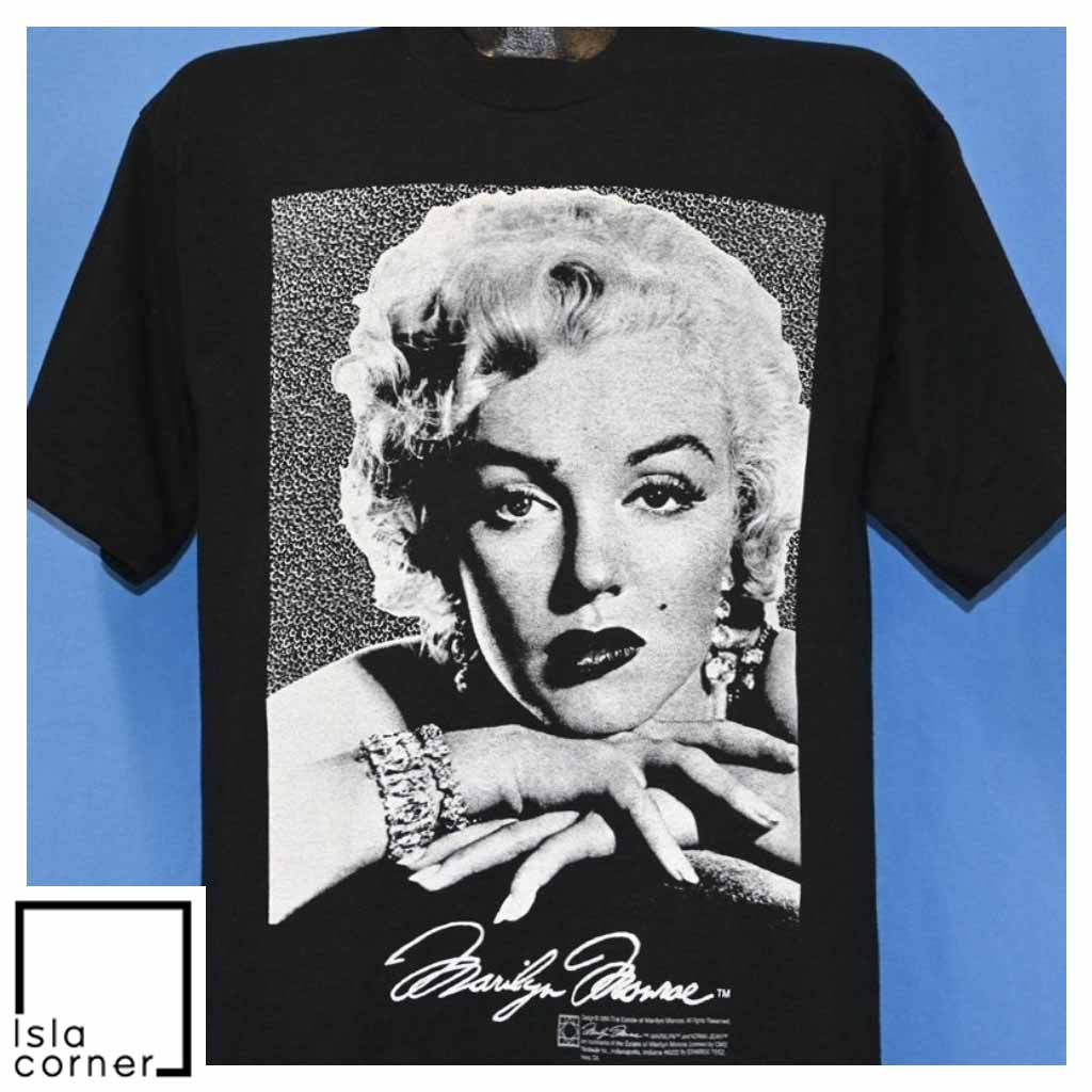 Vintage 90s Marilyn Monroe Movie Star Portrait T Shirt Vintage 90s Marilyn Monroe Movie Star Portrait T Shirt