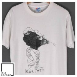 Vintage 90s Mark Twain Caricature Shirt