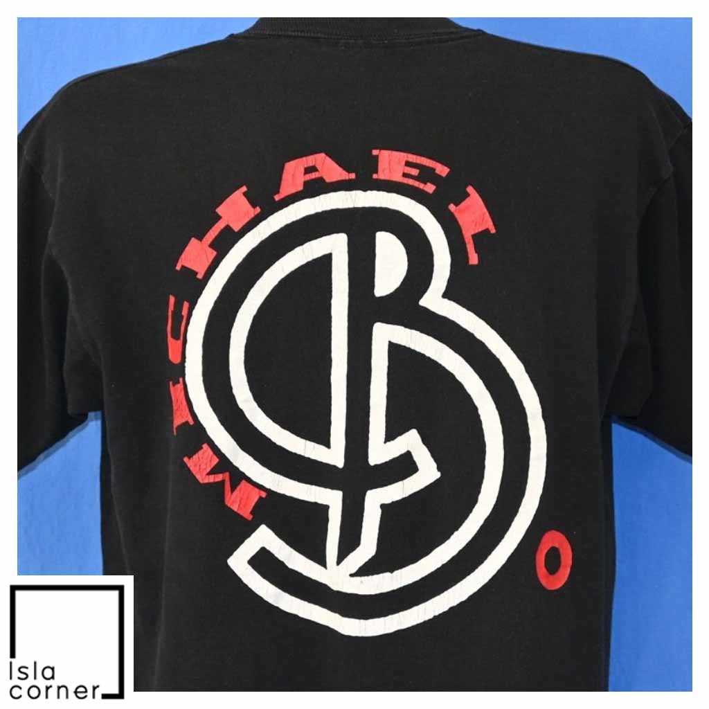 Vintage 90s Michael B And The Power Body Language Music T Shirt Back Vintage 90s Michael B And The Power Body Language Music T Shirt Back