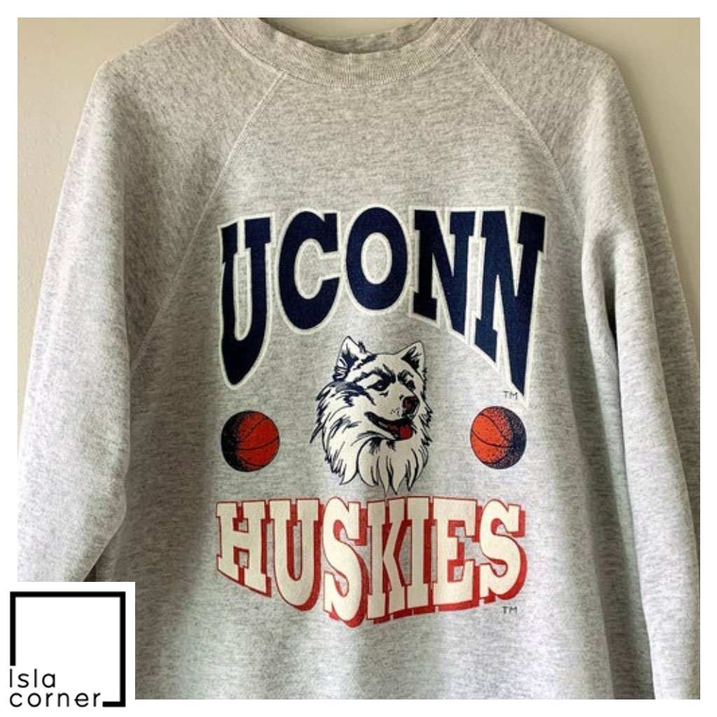 Vintage 90s NCAA UCONN Huskies Basketball Sweatshirt Vintage 90s NCAA UCONN Huskies Basketball Sweatshirt