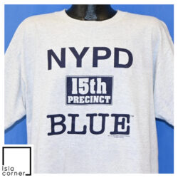 Vintage 90s NYPD Blue TV Show 15th Precinct Police T Shirt