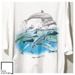 Vintage 90s Nags Head Dolphin Underwater Nature Shirt