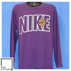 Vintage 90s Nike Swoosh Logo Purple Basketball Long sleeved
