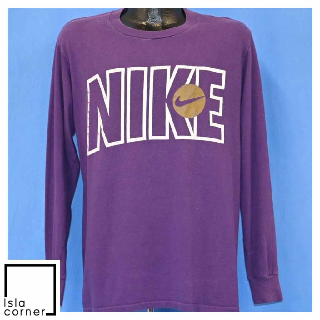 Vintage 90s Nike Swoosh Logo Purple Basketball Long sleeved Vintage 90s Nike Swoosh Logo Purple Basketball Long sleeved