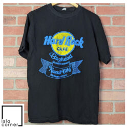 Vintage 90s Operation Desert Storm Hard Rock Cafe Baghdad 2 sided Shirt Front